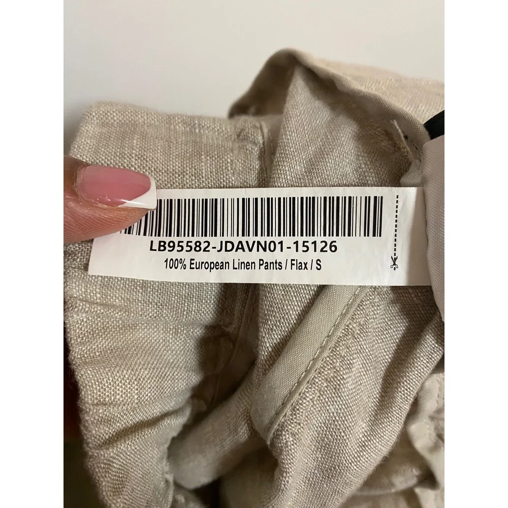 Quince 100% European Linen Pants Womens S Flax Beige Straight Leg Minimalist